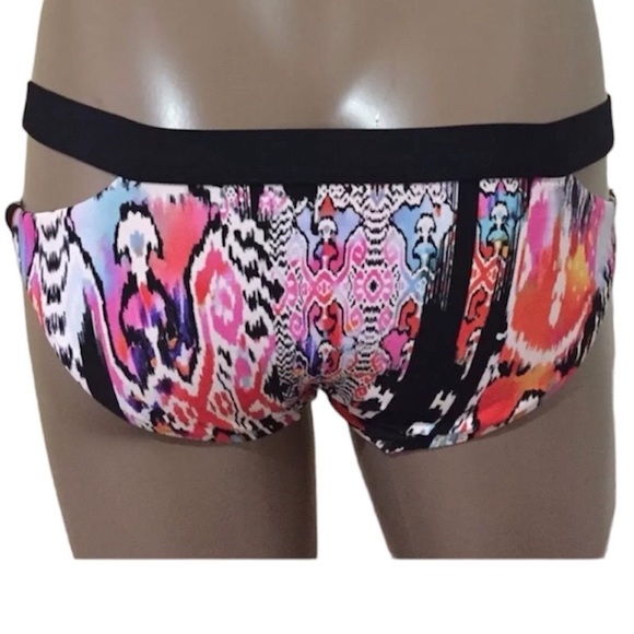 Seafolly X Anthropologie Beach Gypsy Split Band Cut Out Bikini Swim Bottom Funky - Picture 5 of 6